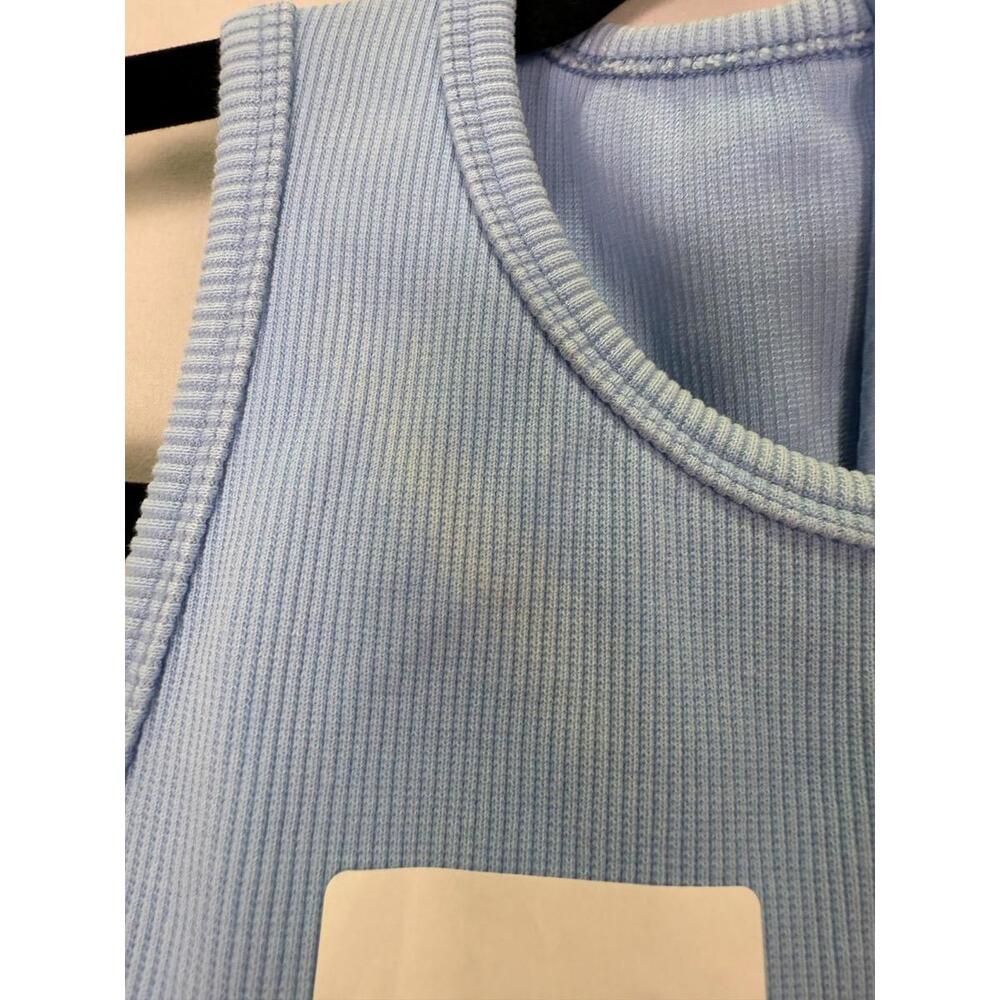 ALÈMAIS Blue Anouk Tank Midi Dress Size 4 with Discoloration - Picture 7 of 7